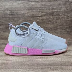 Adidas NMD_R1 Women's Size 7.5 Grey Bliss Pink Running Shoes (GW9462)